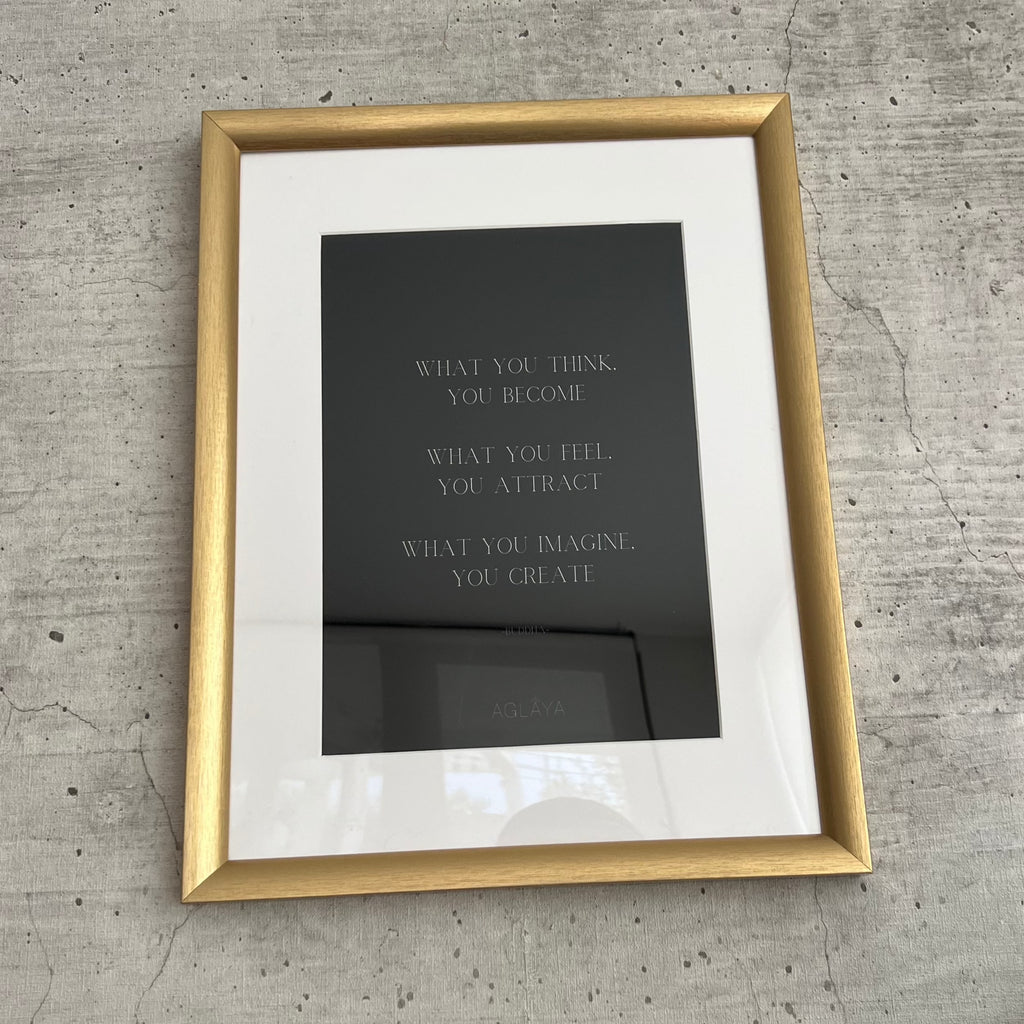 Cuadro "What you Think, You Become"