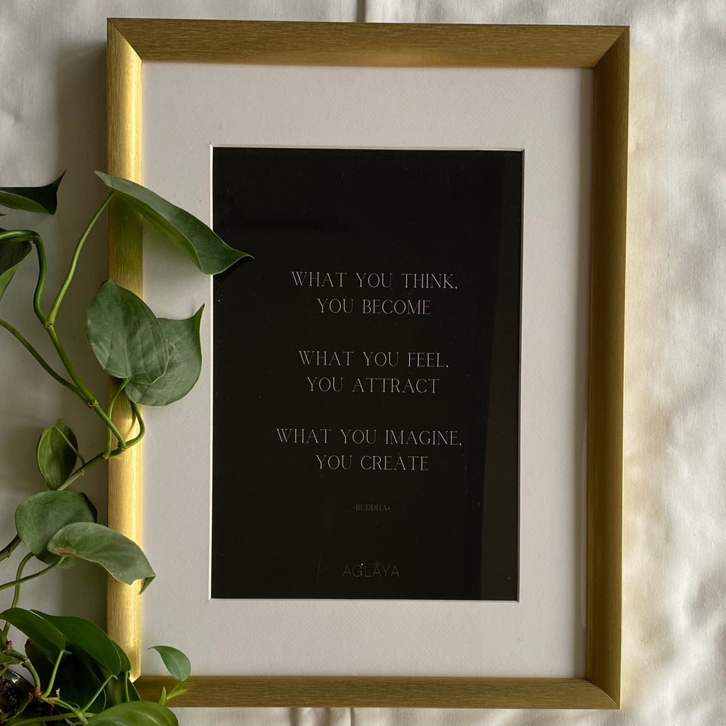 Cuadro "What you Think, You Become"