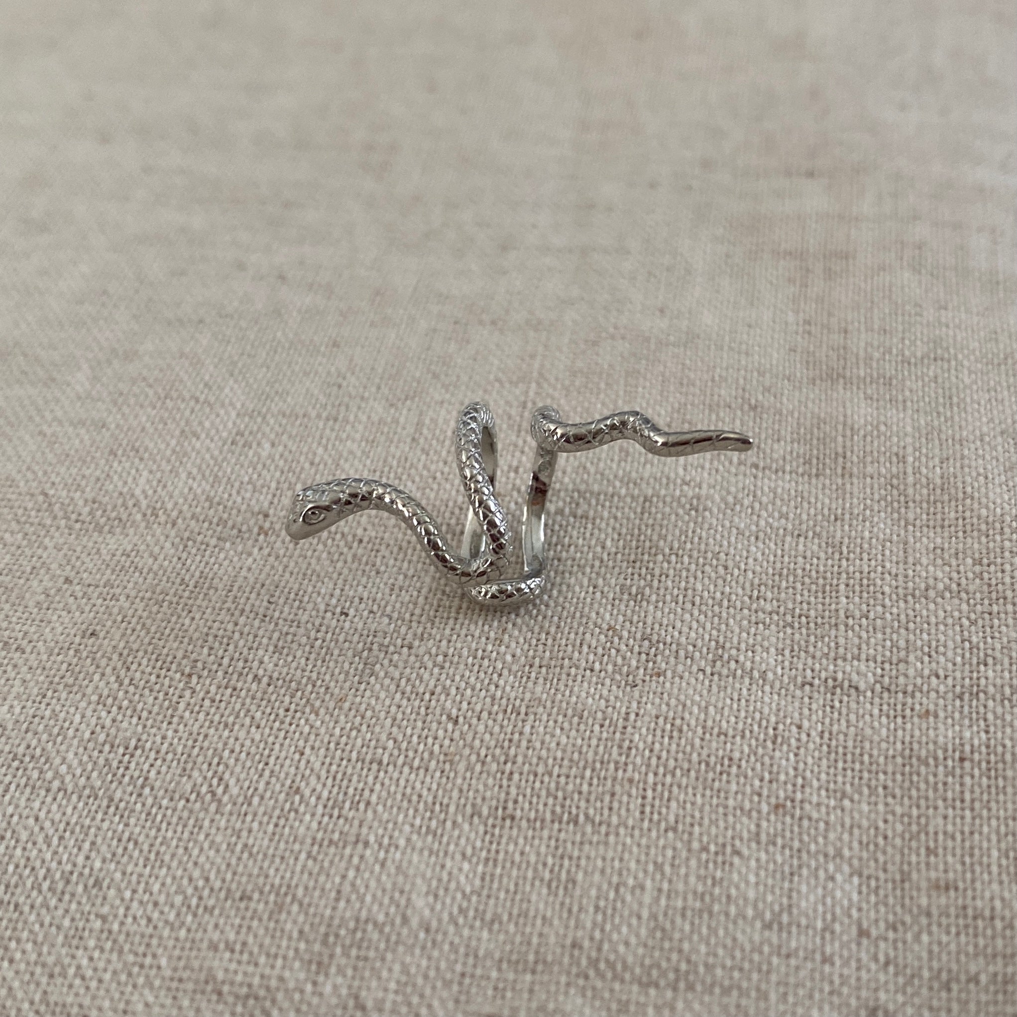 Earcuff Serpiente Plata