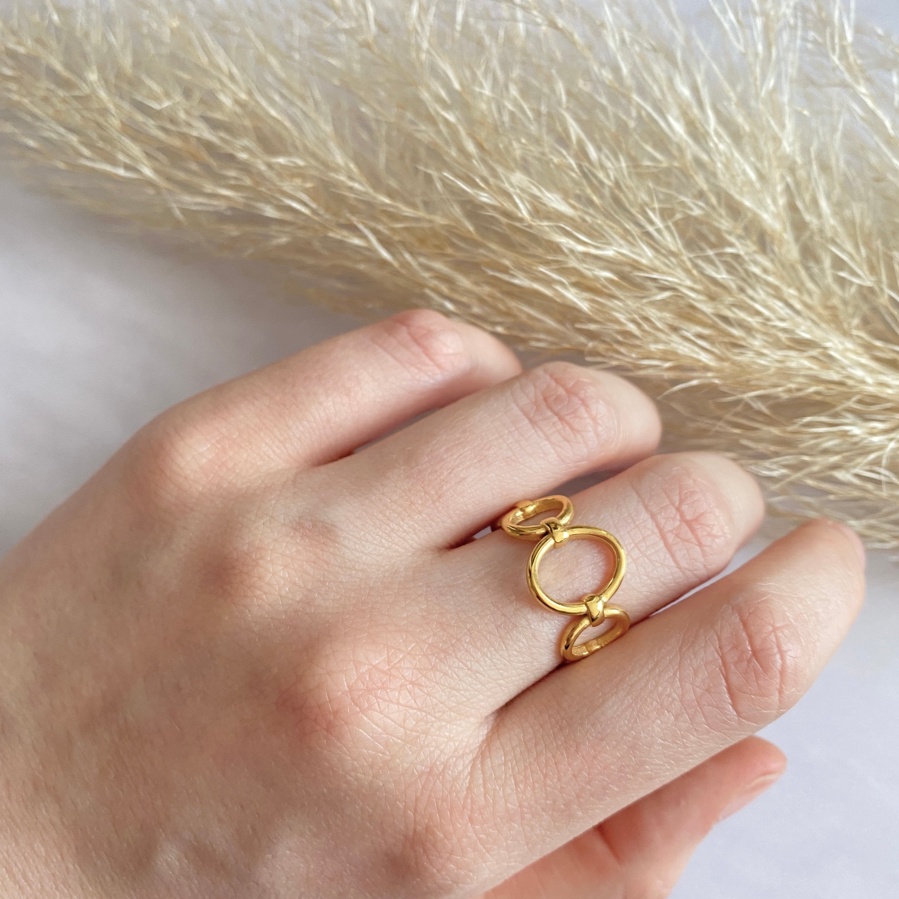 Anillo Óvalos Oro