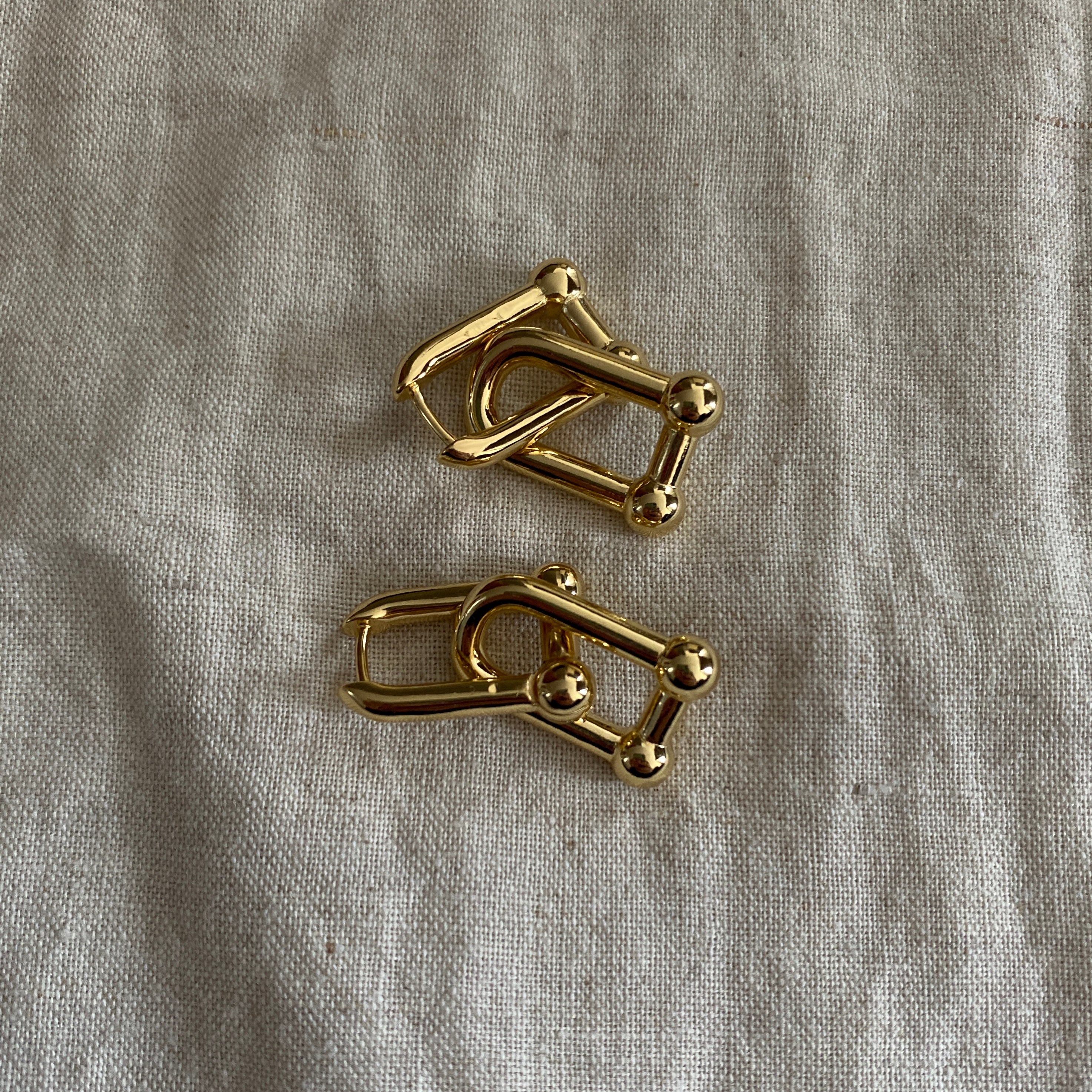 Aros Eslabones Doble Oro