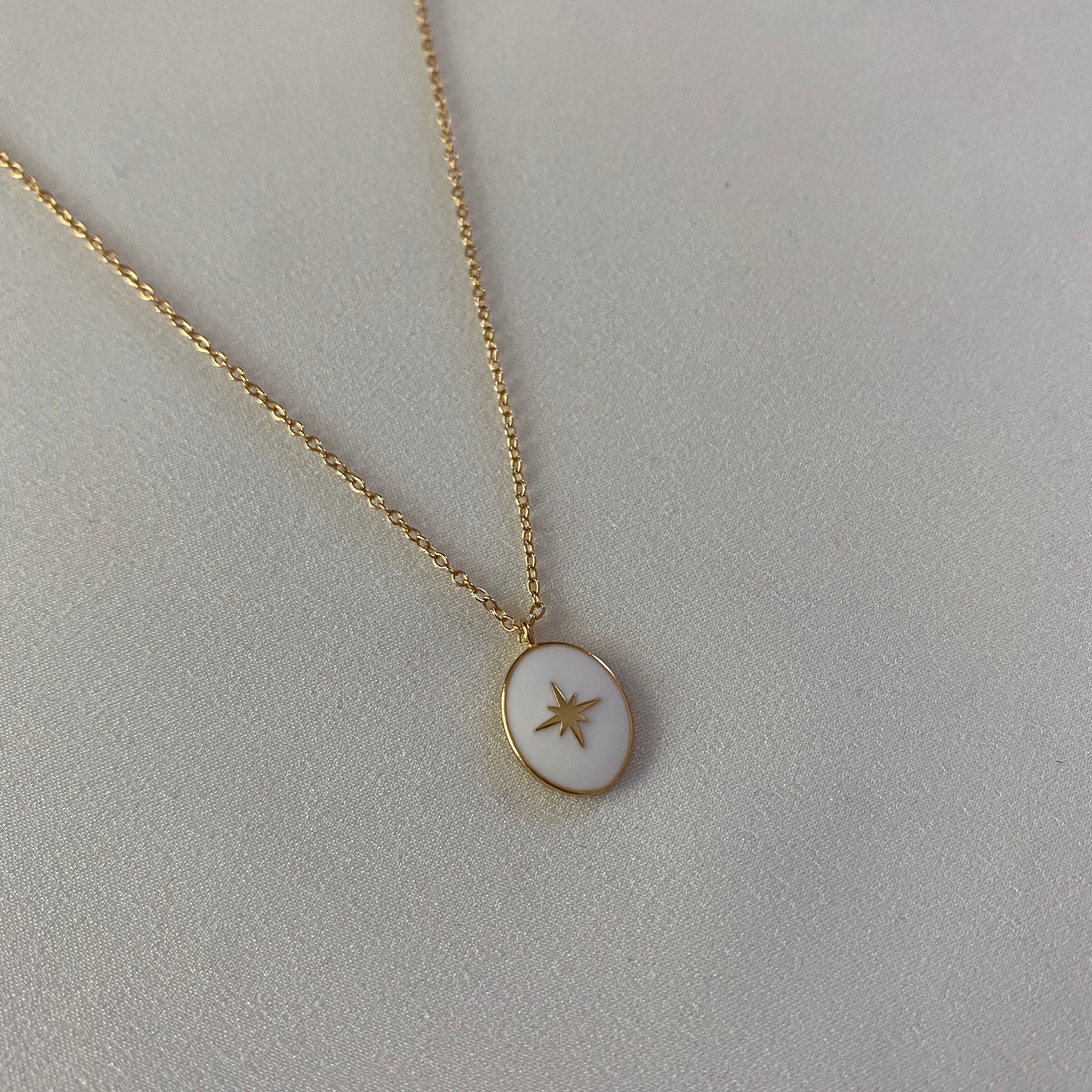 Collar Estrella Polar Blanca