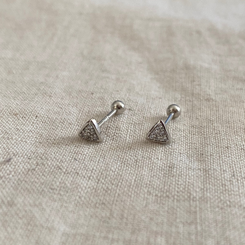 Aros Triangulo Plata