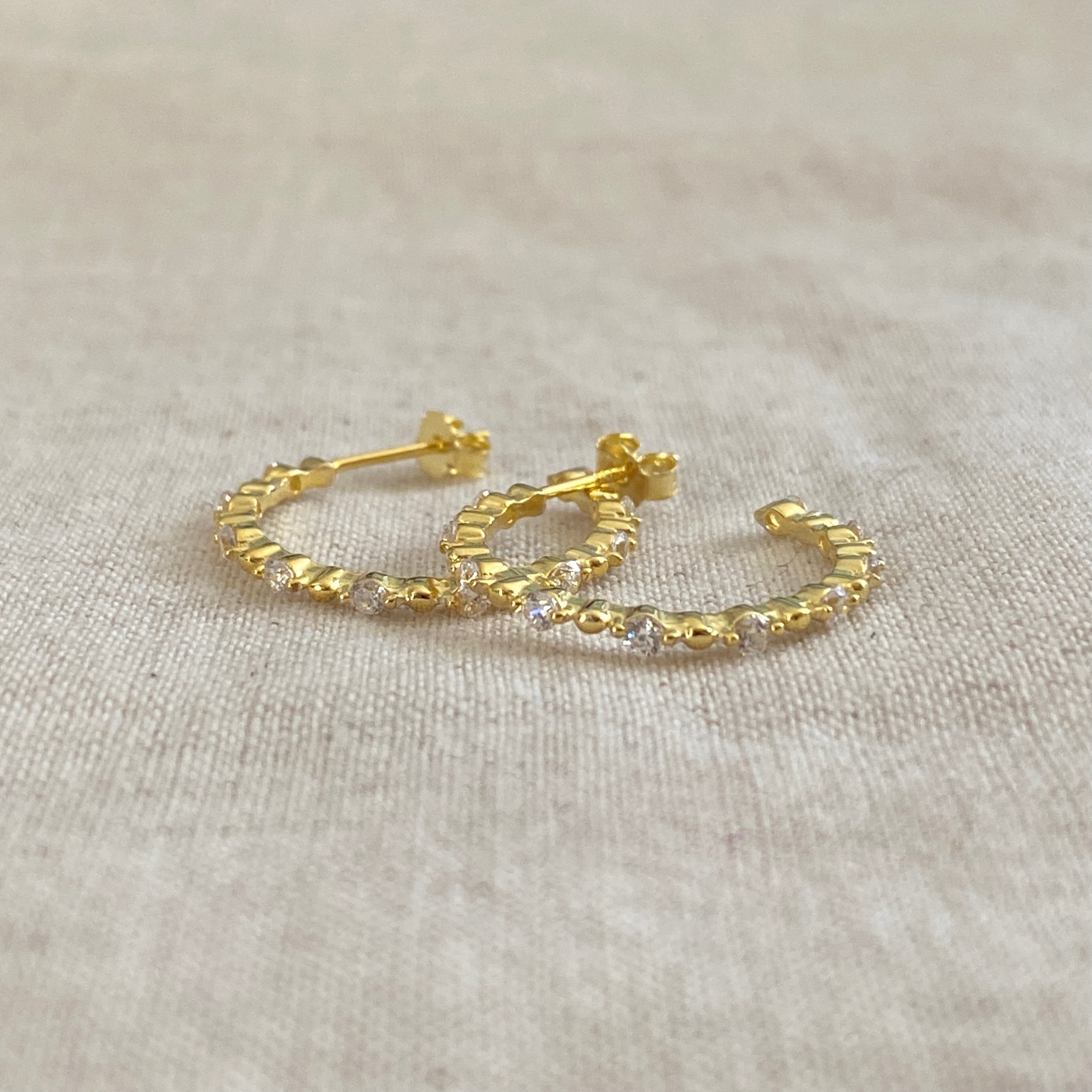 Argollas circones Oro