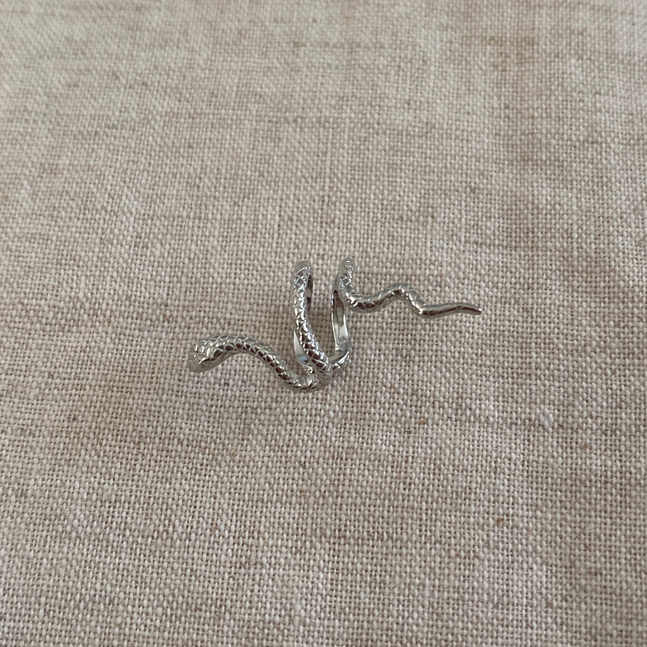 Earcuff Serpiente Plata