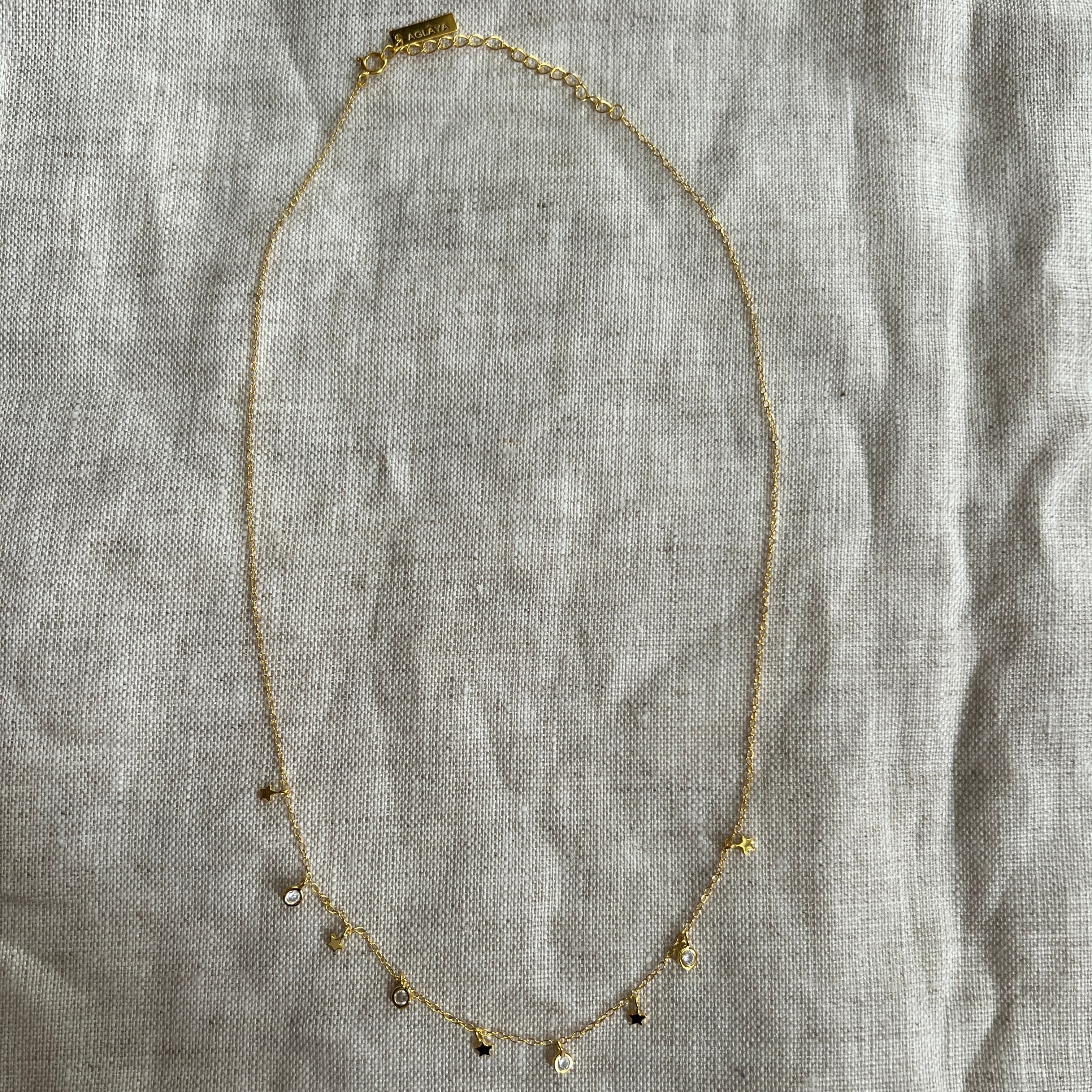 Collar estrella y luz Oro