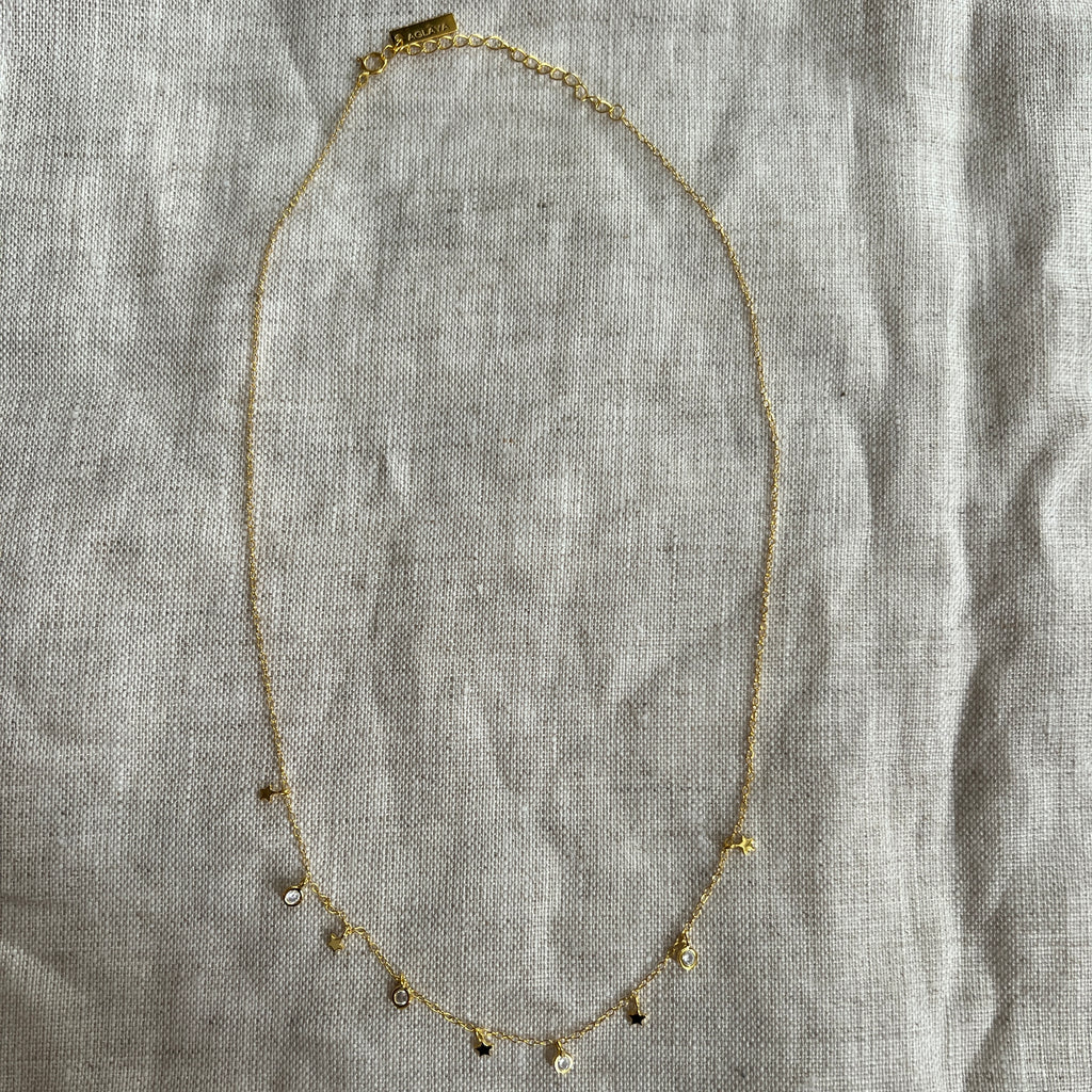 Collar estrella y luz Oro