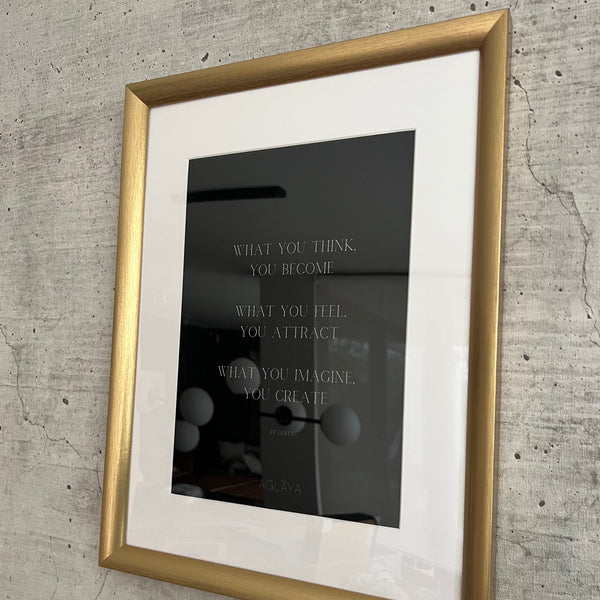 Cuadro "What you Think, You Become"