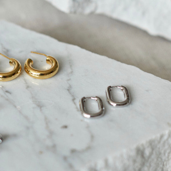 Aros Eslabones Plata