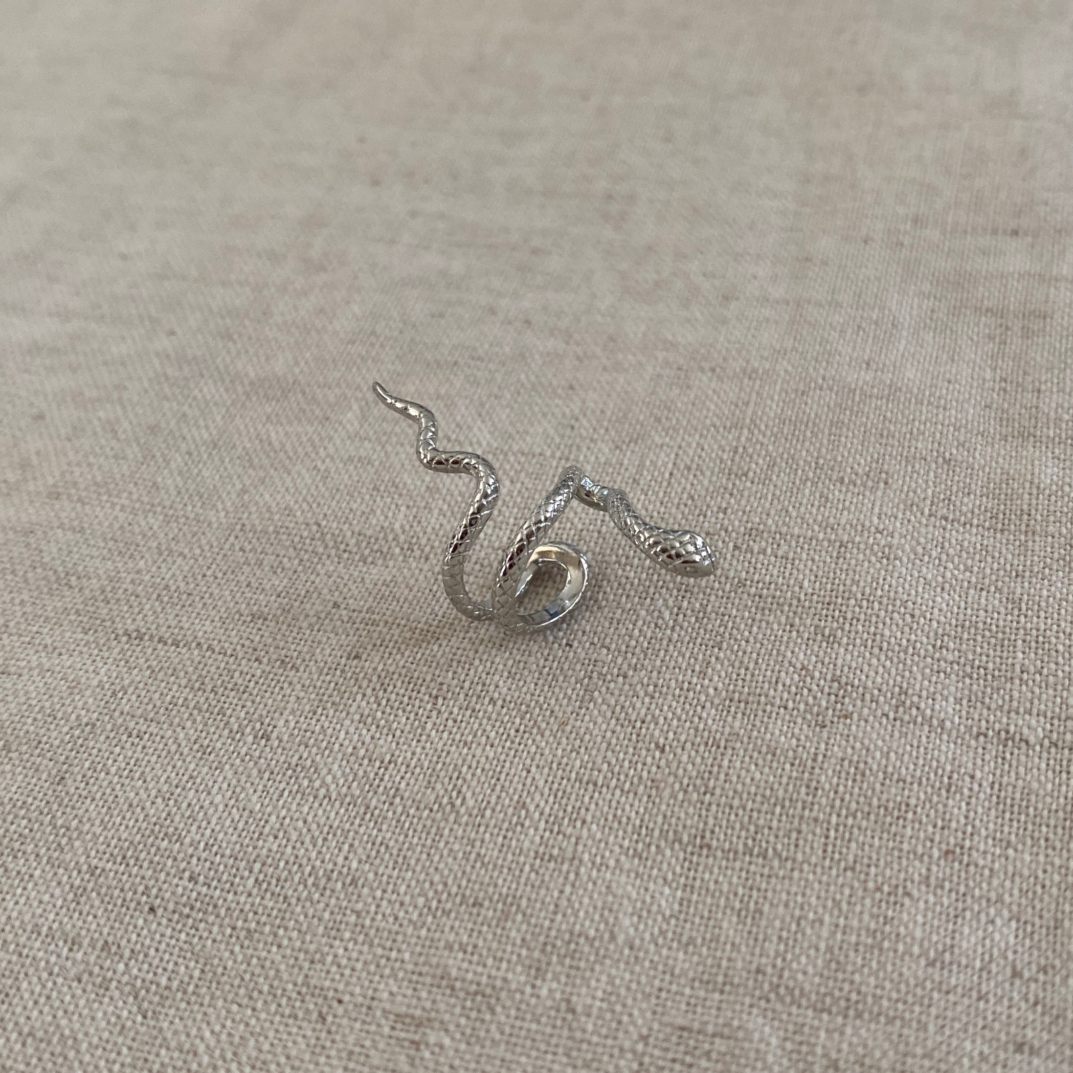 Earcuff Serpiente Plata