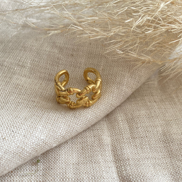 Anillo Cadena Grueso Oro