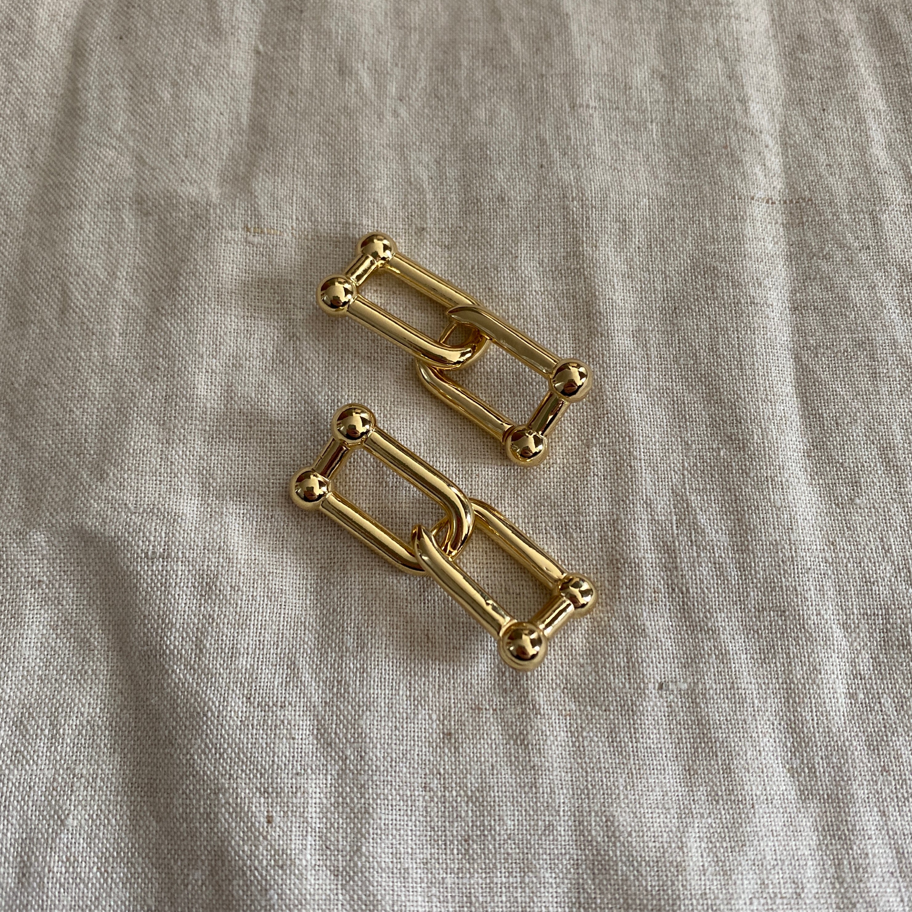 Aros Eslabones Doble Oro