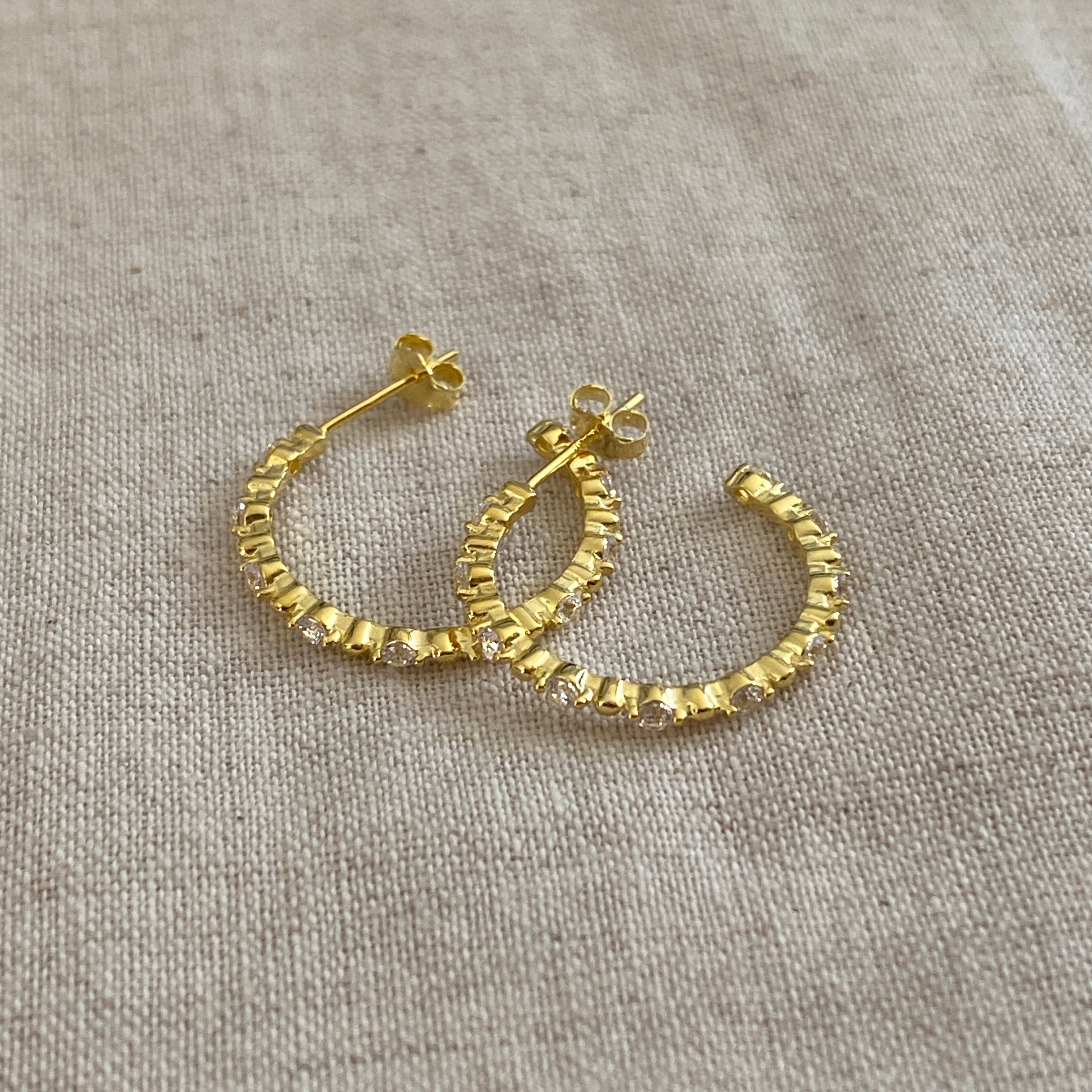 Argollas circones Oro